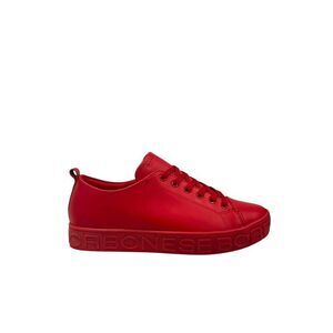 Borbonese Red Leather Men Men's Sneaker